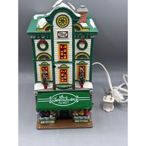 Vtg Dept 56 Ceramic Lighted Secret Gardner‎ Florist Christmas Village